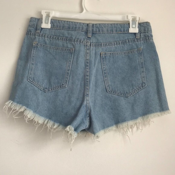 Button Down denim mini skort - Picture 5 of 14